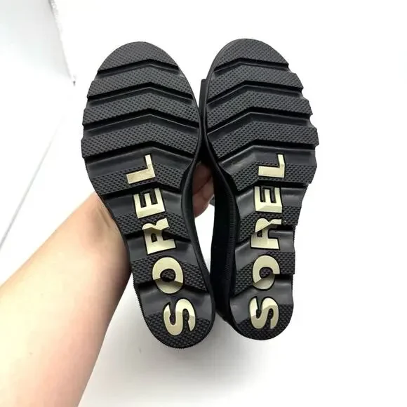 Sorel Joanie II Ankle Strap Wedge Sandal Black 8.5 - Picture 11 of 15